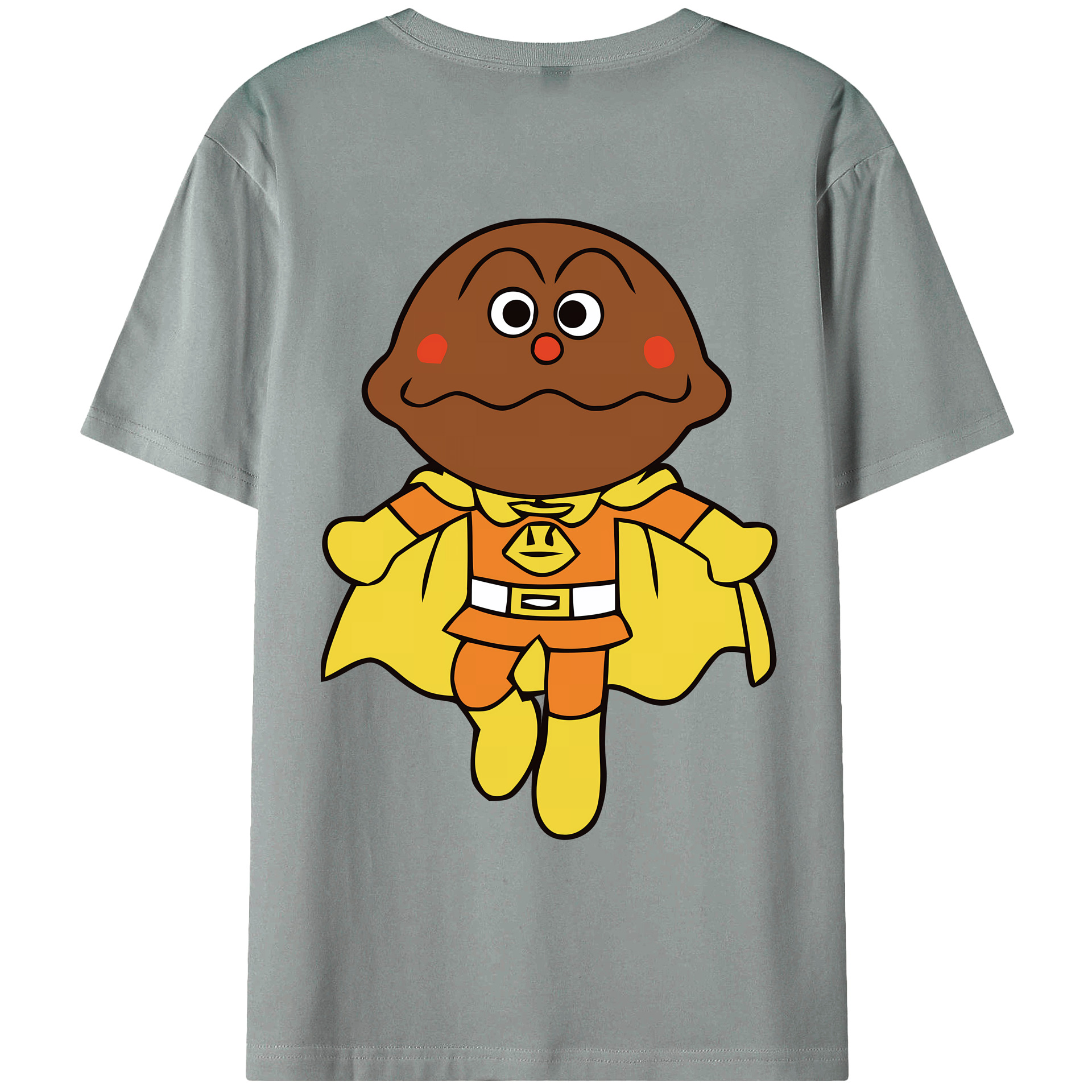（画像用） アンパンマン Anpanman 綿100％ メンズ半袖Tシャツ（バックプリント） 通気性